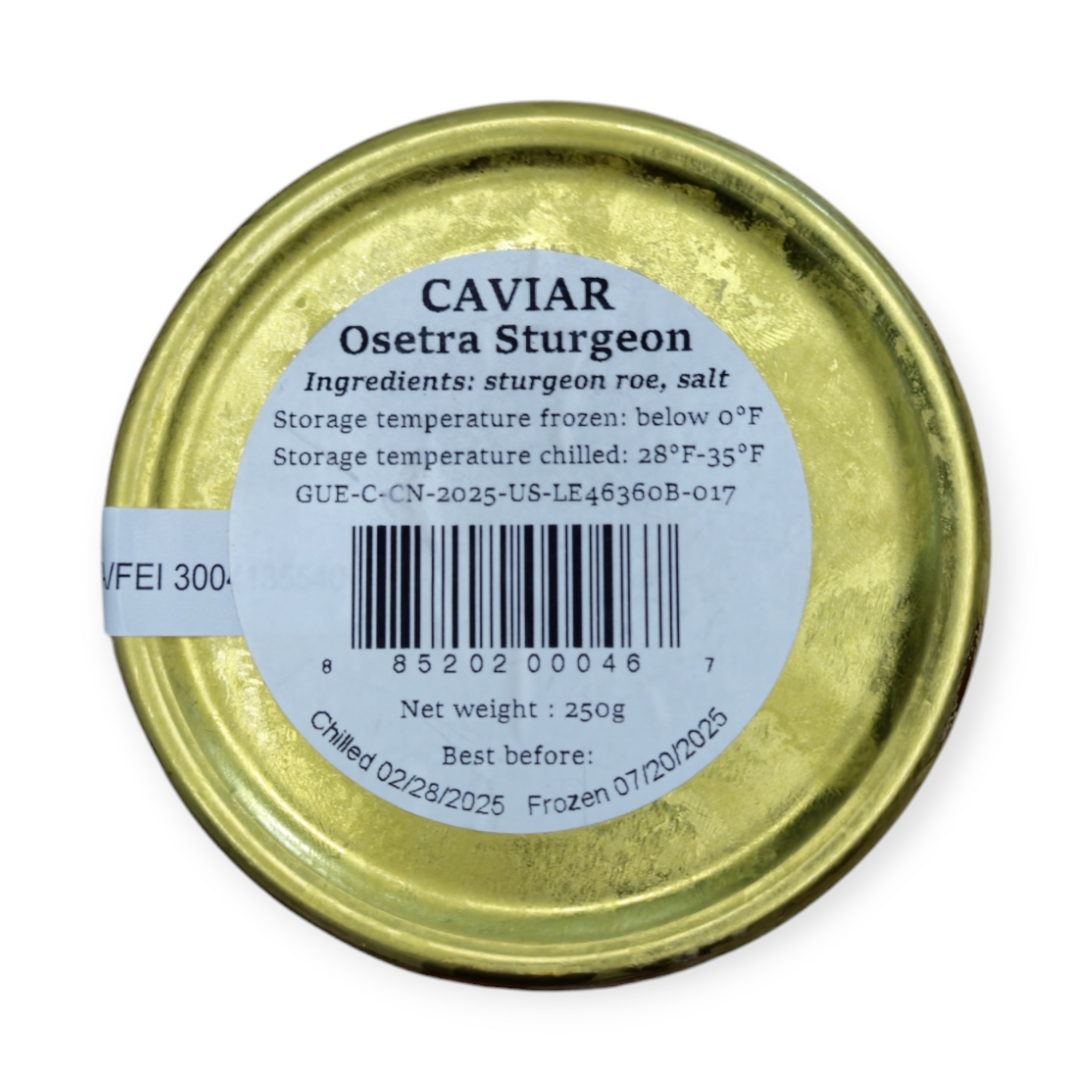 Sturgeon Black Caviar - Osetra