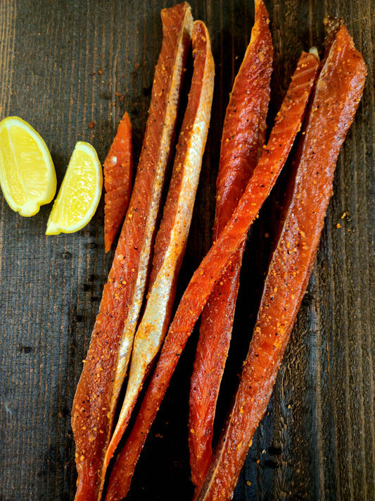 Lemon Pepper Steelhead Jerky Strips